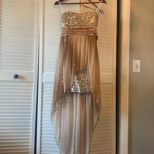 Cute Hi-Low Homecoming Dress